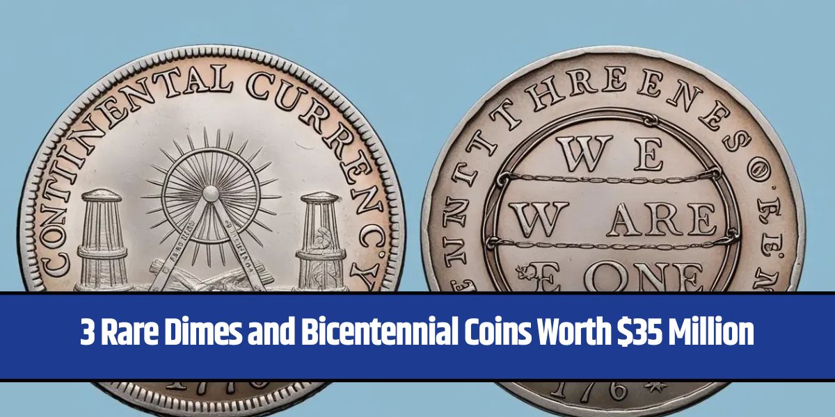 3 Rare Dimes and Bicentennial Coins Worth $35 Million