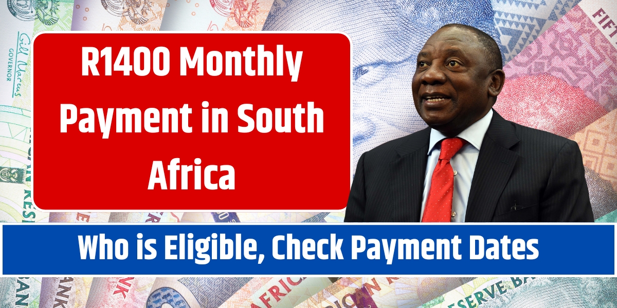 R1400 Monthly Payment in South Africa